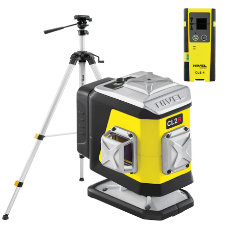 Nivel System CL2R + statyw SJJ-M1 EX + czujnik CLS-5 - laser krzyżowy czerwony 2 × 360° Bluetooth